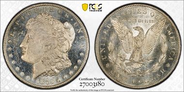 1879-S $1 VAM 6, Rev. of 1878 MS64PL