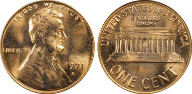 1971-D 1C MS65RD