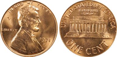 1971-D 1C MS66RD