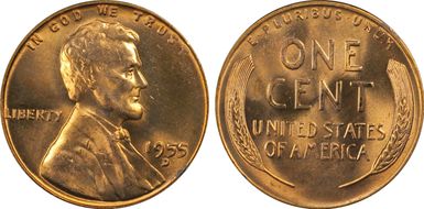 1955-D 1C MS65RD
