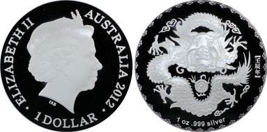 2012 $1 Year of the Dragon PR69DCAM