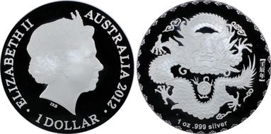 2012 $1 Year of the Dragon PR69DCAM
