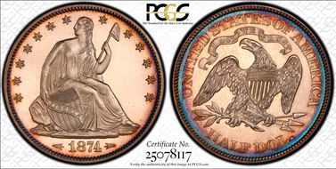 1874 50C Arrows PR64CAM