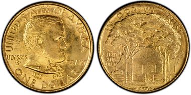 1922 G$1 Grant, No Star MS64