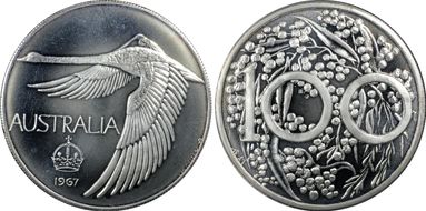 1967 $1 X-M2 Reeded Edge MS67