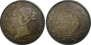 1874 50C VF35