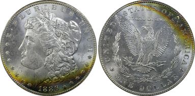 1886 $1 MS65