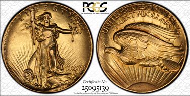 1907 $20 J-1778/1907 Sans Serif Edge Ultra High Relief PR58