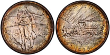 1936-S 50C Oregon MS67+