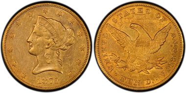 1875-CC $10 XF45