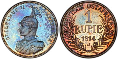 1914-J Rupie PR64