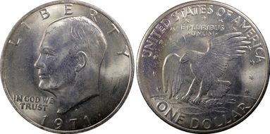 1971-D $1 "Friendly Eagle" FS-901 Type 1 Reverse MS65