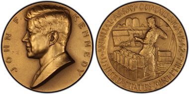 1962 AE Medal JK-AC-106, John F. Kennedy SP65