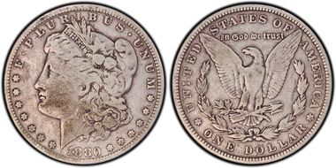 1880 $1 VAM 7 8/7 Crossbar VG8