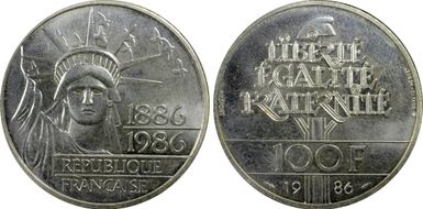 1986 100 Fr KM-P972 Piefort Ag PR66DCAM