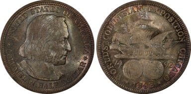 1892 50C Columbian MS66