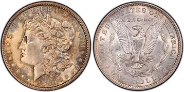 1880 $1 VAM 1A Knobbed 8 AU58