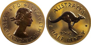 1960 Y. (p) 1/2D PR66RD