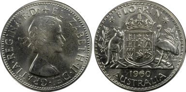 1960(m) Florin PR67