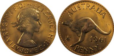 1961 Y. (p) 1D PR65RD