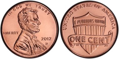 2012-D 1C Shield MS67RD