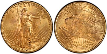 1908-D $20 Motto MS65