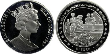 1997 € 10 Birth of Schubert PR69DCAM