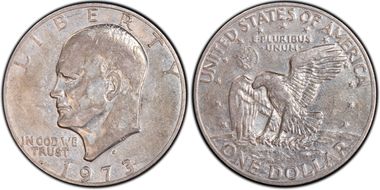 1973-S $1 Silver VF35