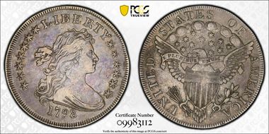 1798 $1 BB-96 VF30
