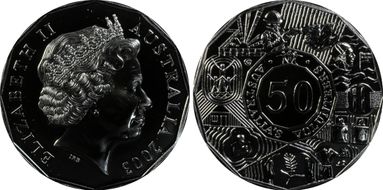 2003 50C Volunteers Cu-Ni MS69