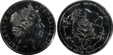 2001 20C Norfolk Island MS67