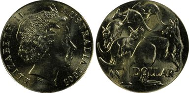 2005 $1 MS67