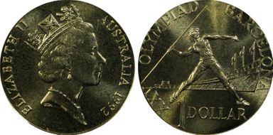 1992 $1 Olympics MS68