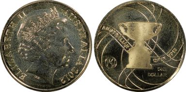 2012 $1 Men's Trophy MS66
