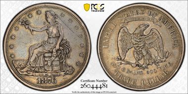 1876 T$1 TDV-16, Type I/II, Recut Finger VF35