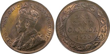 1920 1C Large Cent MS64RB