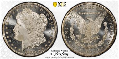1880-S $1 MS66+ PL