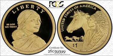 2012-S $1 Native American PR70DCAM