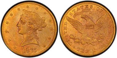 1875-CC $10 XF45