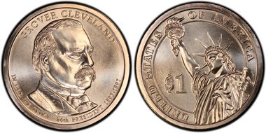 2012-P $1 Grover Cleveland 24th Position A MS67