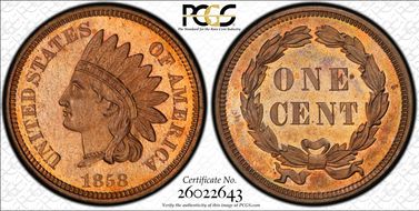 1858 1C J-208 PR64
