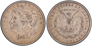 1921-D $1 VAM 1A, TRU_T Variety XF45