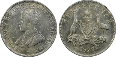 1923(m) 3D KM-24  Ag AU50