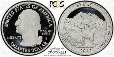 2012-S 25C Denali NP - Silver PR70DCAM