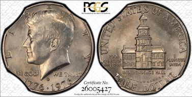 1976-D 50C Clad MS63