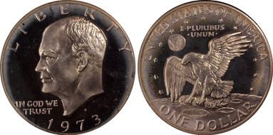 1973-S $1 Silver PR68DCAM