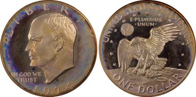 1974-S $1 Silver PR67DCAM