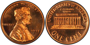 1971-S 1C DDO FS-101 PR64RD