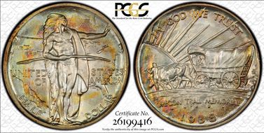 1938-D 50C Oregon MS69