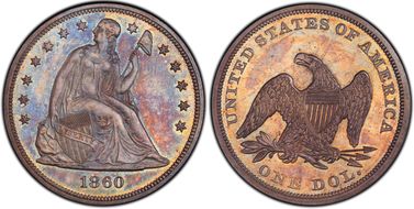 1860 $1 PR65